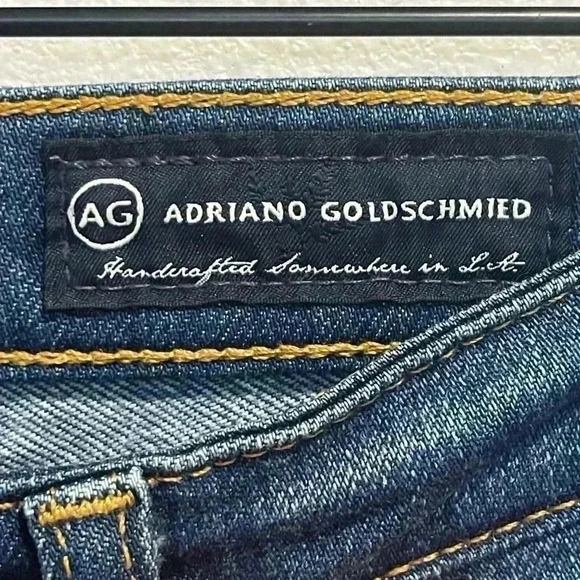 Ag Adriano Goldschmeid The Stevie Slim Straight Jeans, Size 25R - Picture 5 of 13